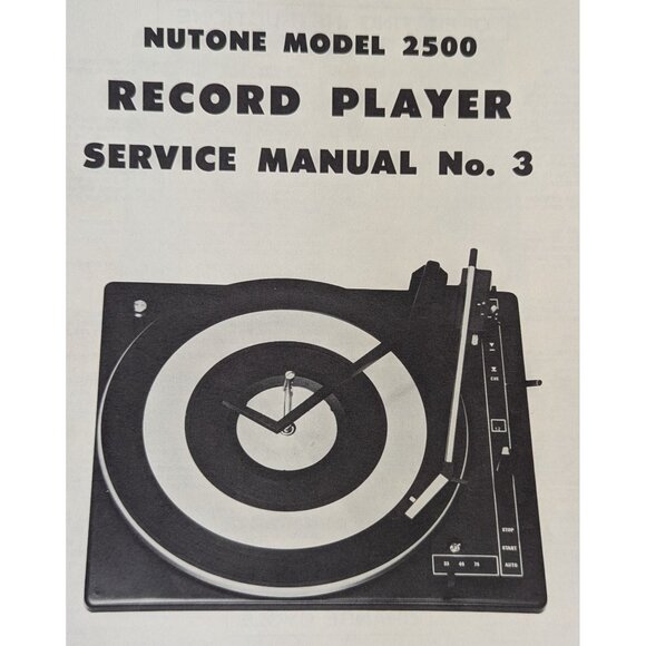 NUTONE SERVICE MANUAL FOR MUSICOM MASTER RECEIVER MODELS 2500, 2501, 2502, 2600 - Picture 6 of 9
